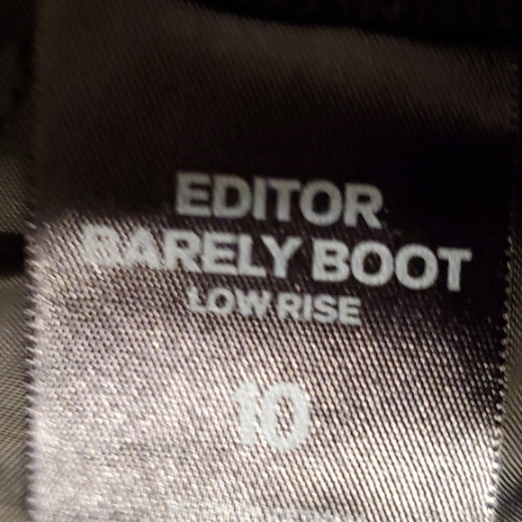 Express women's size 10 work pants burgundy/gray/black and blue w white stripes - Picture 6 of 7